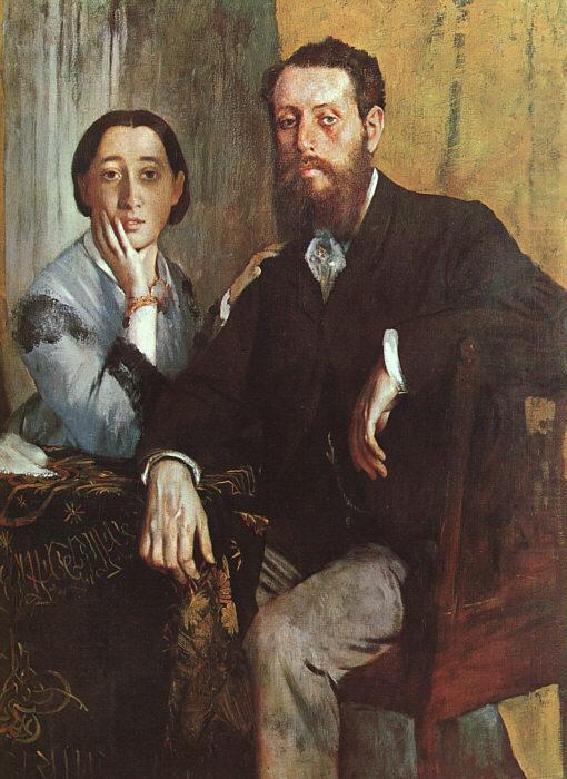 Edgar Degas The Duke and Duchess Morbilli china oil painting image